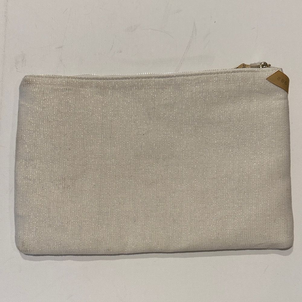 Marc Jacobs Cream Pouch with Gold Floral Design - Picture 2 of 2